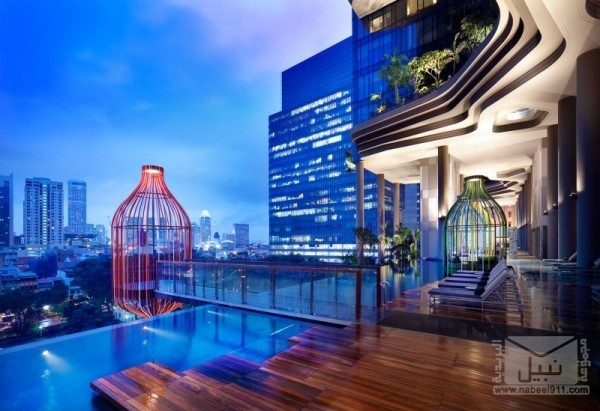 برج سكاي جاردنز أروع فندق بسنغافورة Parkroyal-sky-garden-hotel-5
